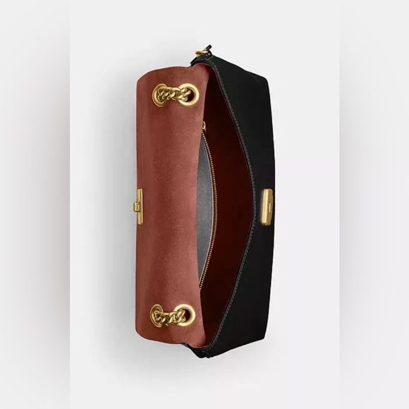 Chelsea Shoulder and Crossbody Bag 30 With Chain Black NWT - Picture 6 of 7